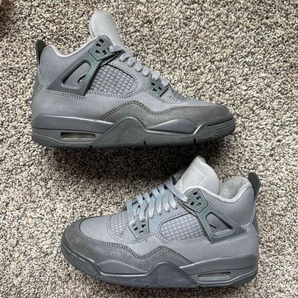 Nike Air Jordan 4 Retro Wet Cement Paris Olympics Size 4 Youth (Size 5.5 Women) - Picture 1 of 8